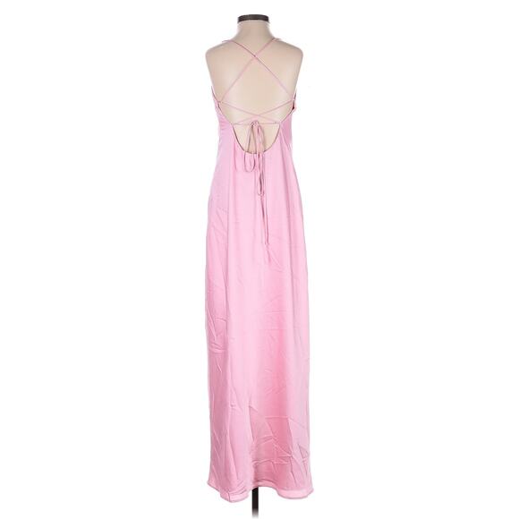 Show Me Your Mumu Dani Slip Dress in Light Pink Luxe Satin XS - Picture 6 of 9